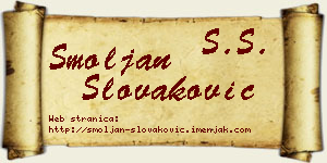 Smoljan Slovaković vizit kartica